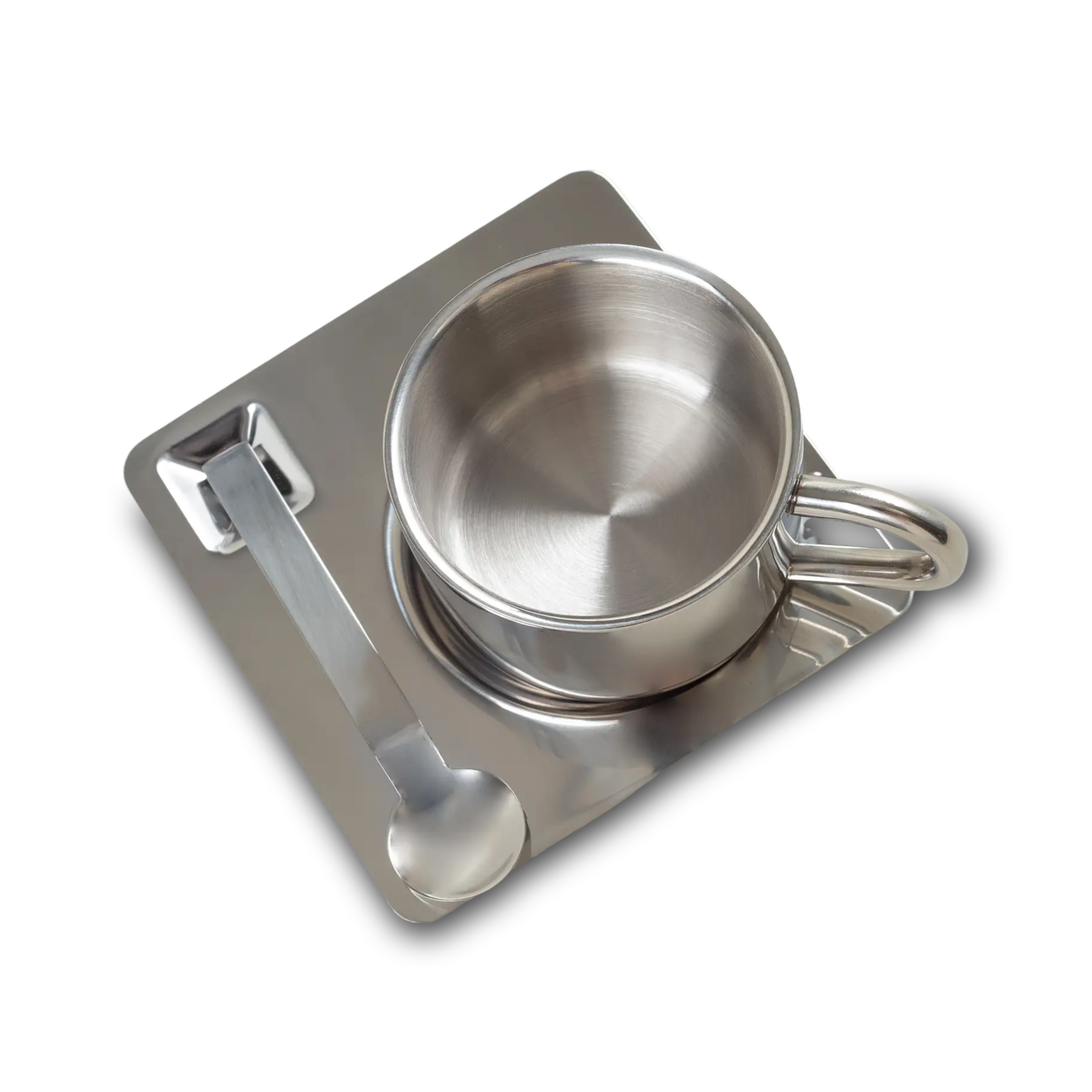 Industrial design metal coffee mug set