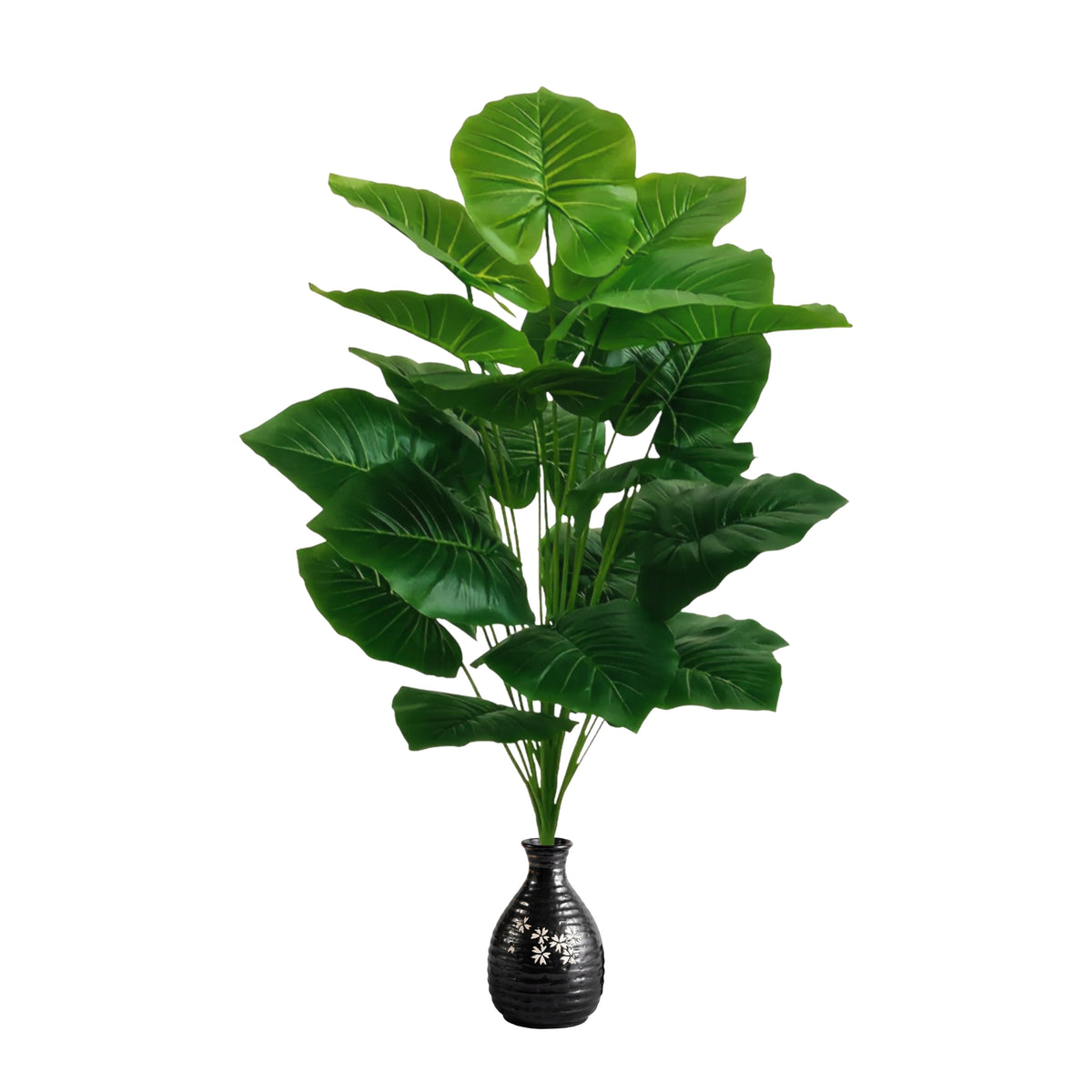 Artificial faux plant with 18 leaves